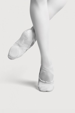 Bailarinas Bloch Perfectus Lona Split Sole Hombre Blancas | GCLCL17800