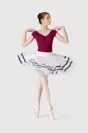 Falda Bloch Nadia Ribbon ½ Tutu Mujer White/Black | MCLFT25535