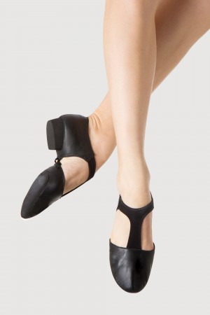 Jazz Bloch Elastosplit Grecian Mujer Negras | BCLSD66444