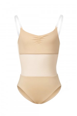 Ropa Interior Bloch Sunna Mesh Panel Body Liner Niños Sand | CLJKU56158