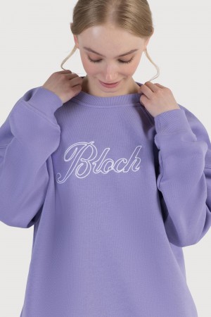 Tops Bloch Off-Duty Terry Crew Sweat Mujer Heather | QCLUV80310