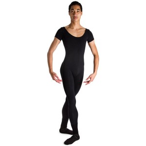 Unidad Bloch Matt Scoop Neck Cap Sleeve Hombre Negras | DCLKV21848